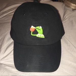 Kermit Sipping Tea Meme Hat
